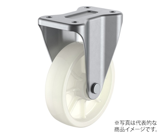 SUS-K型キャスター 固定車プレート式 径150mm ナイロン車輪