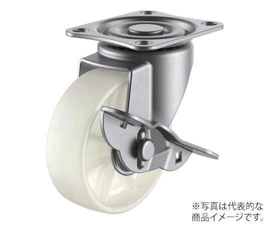 SUS-SG-S型キャスター 自在車プレート式（ストッパー付） 径50mm ナイロン車輪
