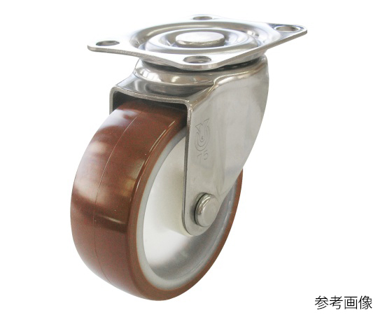 SUS-SG型キャスター 自在車プレート式 径65mm ウレタン車輪（ナイロンホイル）