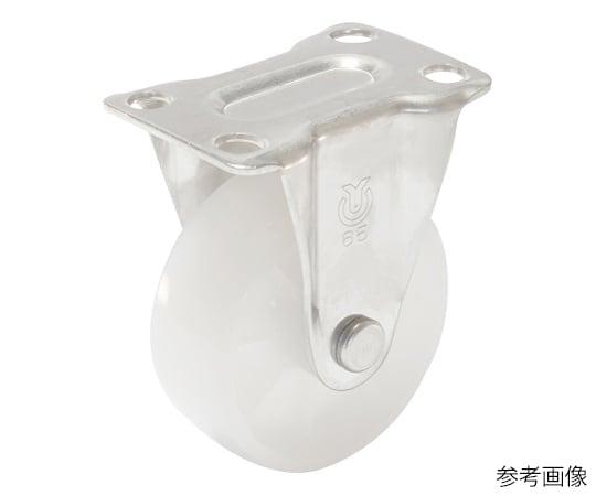 SUS-SR型キャスター 固定車プレート式 径65mm ナイロン車輪