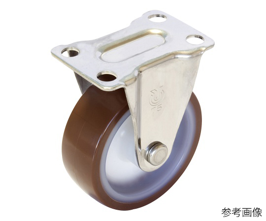 SUS-SR型キャスター 固定車プレート式 径75mm ウレタン車輪