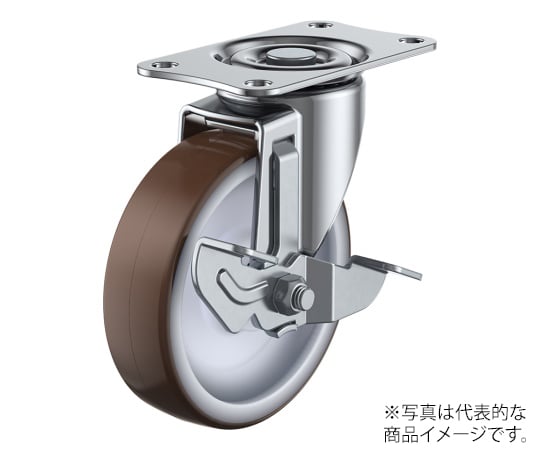 E-S型キャスター 自在車プレート式（ストッパー付）
