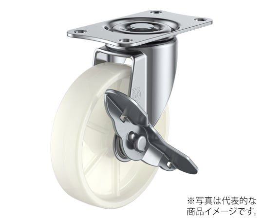 E-S型キャスター 自在車プレート式（ストッパー付）