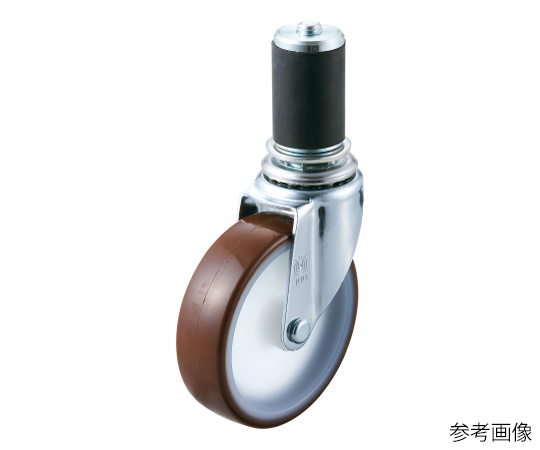 ETF型キャスター 自在車ゴムパイプ差し込み式
