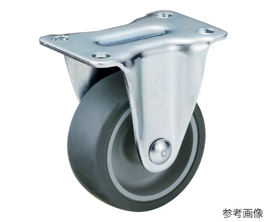 GR型キャスター 固定車プレート式 径25mm エラストマー車輪