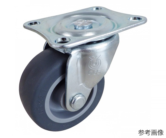 G型キャスター 自在車プレート式 径65mm エラストマー車輪