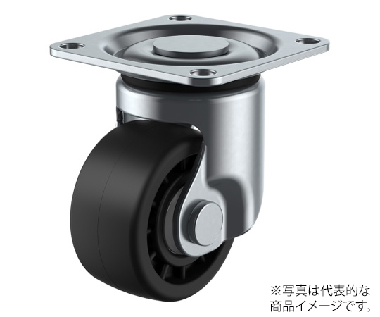 HG型キャスター 自在車プレート式 径75mm 強化ナイロン車輪