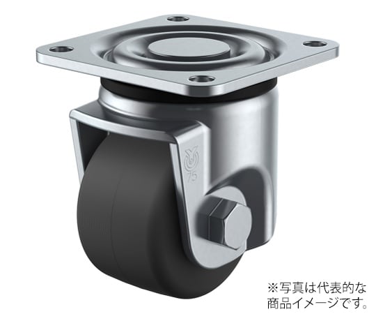 UHG型キャスター 自在車プレート式 径75mm 導電MCナイロン車輪