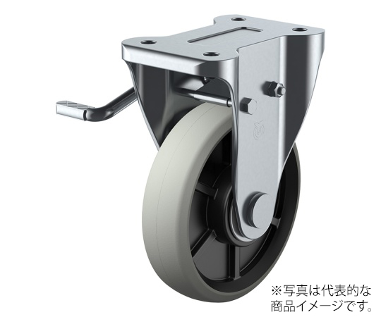 KB型キャスター 固定車プレート式（ストッパー付）