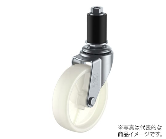 LTF型キャスター 自在車ゴムパイプ差し込み式