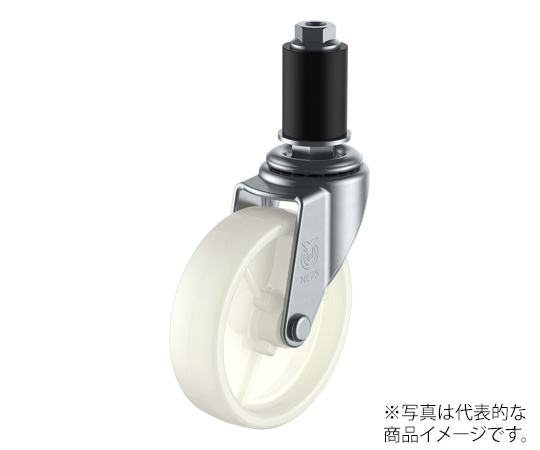LTF型キャスター 自在車ゴムパイプ差し込み式