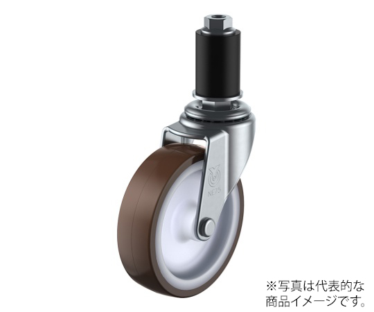 LTF型キャスター 自在車ゴムパイプ差し込み式