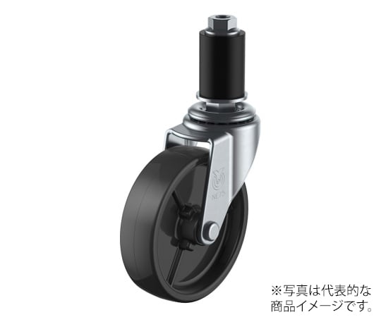 LTF型キャスター 自在車ゴムパイプ差し込み式