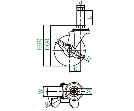 62 97 10 Ltf S型キャスター 自在車ゴムパイプ差し込み式 ストッパー付 Ltf 75rhes F16 Axel アズワン 62 97 10 Ltf S型キャスター 自在車ゴムパイプ差し込み式 ストッパー付 Ltf 75rhes F16 Axel アズワン