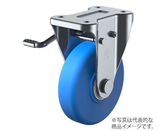 KB型キャスター 固定車プレート式（ストッパー付）