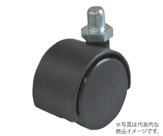 P型キャスター 自在車ねじ込み式双輪