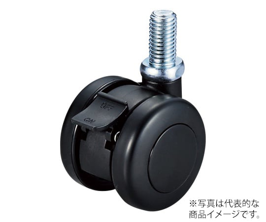 P-S型キャスター 自在車ねじ込み式双輪（ストッパー付）
