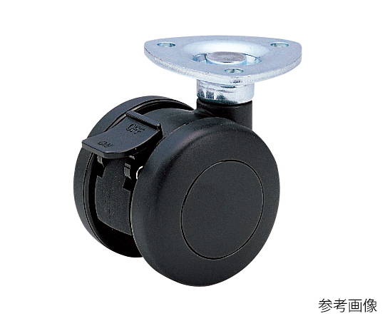 P-S型キャスター 自在車プレート式双輪（ストッパー付）