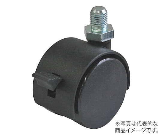 P-S型キャスター 自在車ねじ込み式双輪（ストッパー付）