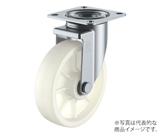 RJ2型キャスター 自在車プレート式 径125mm ナイロン車輪