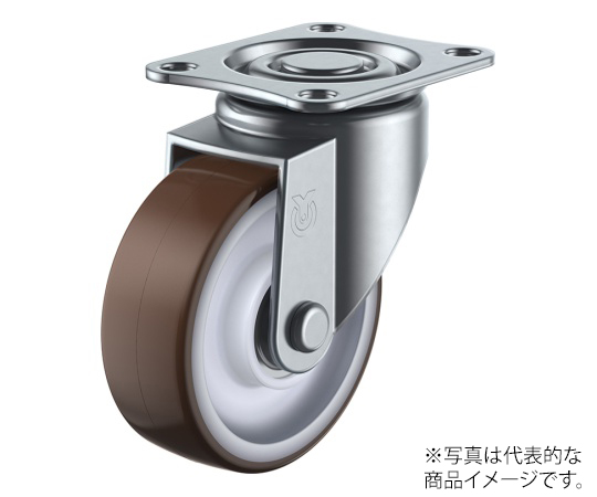 SG型キャスター 自在車プレート式 径100mm ウレタン車輪（ナイロンホイル,B入)