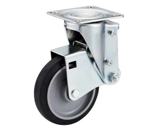 SHSKY型キャスター 自在車プレート式 径125mm ゴム車輪（ナイロンホイル）