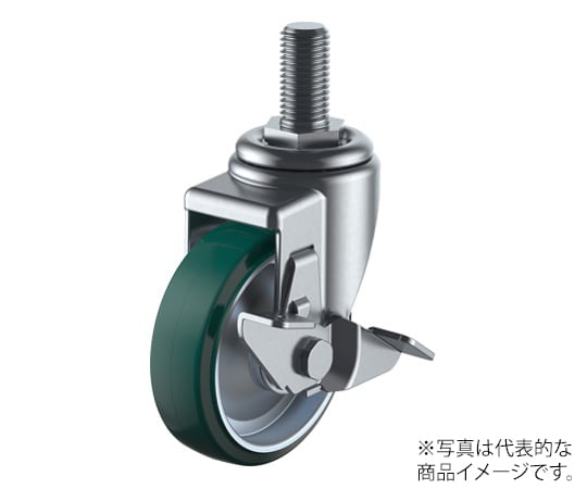 SJT-S型キャスター 自在車ねじ込み式（ストッパー付）
