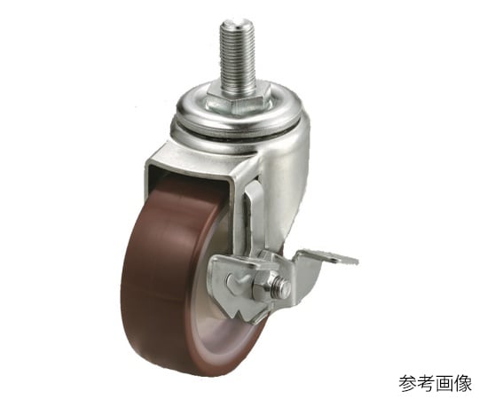 ST-S型キャスター 自在車ねじ込み式（ストッパー付）