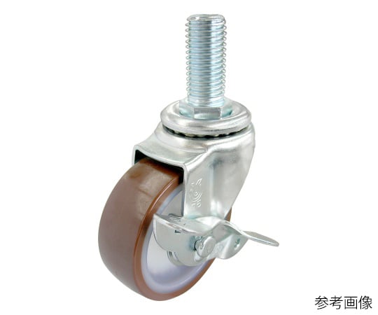 ST-S型キャスター 自在車ねじ込み式（ストッパー付）