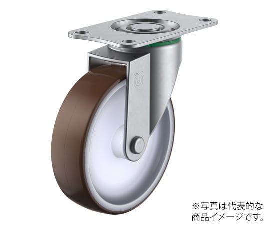 SUS-E型キャスター 自在車プレート式 径50mm ウレタン車輪（ナイロンホイル）