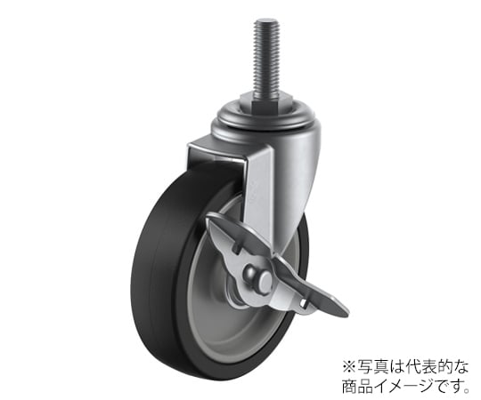 SUS-ET-S型キャスター 自在車ねじ込み式（ストッパー付）
