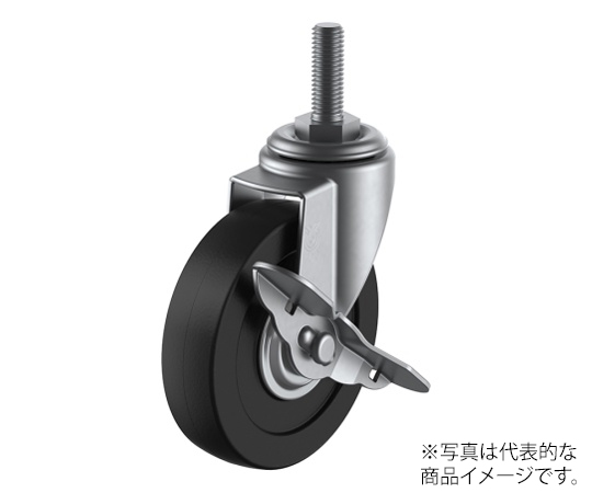 SUS-ET-S型キャスター 自在車ねじ込み式（ストッパー付）