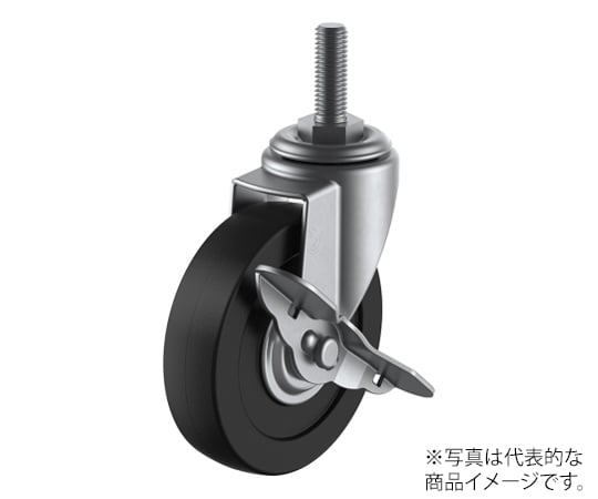 SUS-ET-S型キャスター 自在車ねじ込み式（ストッパー付）