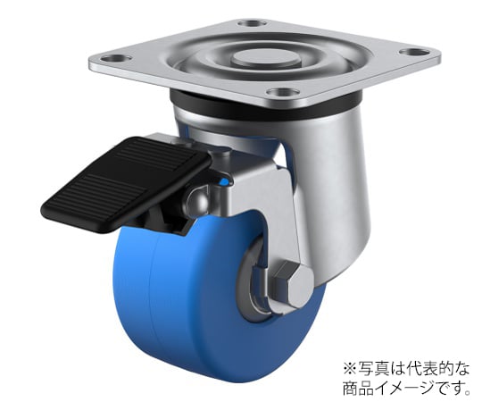 SUS-HG-S型キャスター 自在車プレート式（ストッパー付） 径75mm MCナイロン車輪