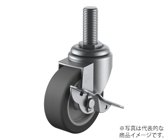 SUS-ST-S型キャスター 自在車ねじ込み式（ストッパー付）