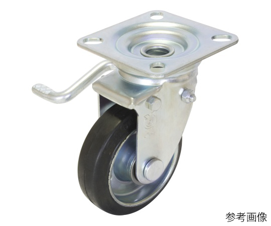 JB型キャスター 自在車プレート式（ダブルストッパー付）