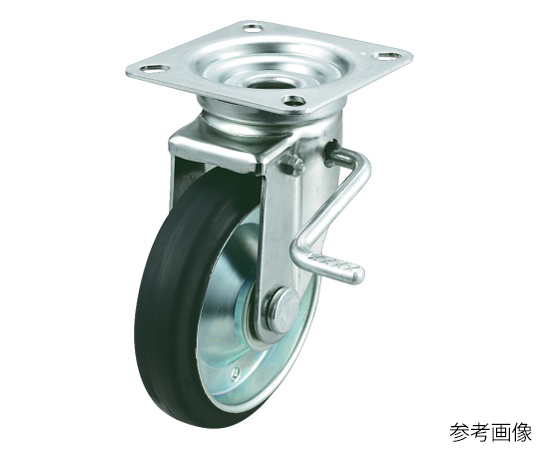 JB型キャスター 自在車プレート式（ダブルストッパー付）