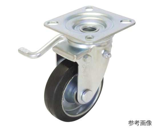 JB型キャスター 自在車プレート式（ダブルストッパー付）