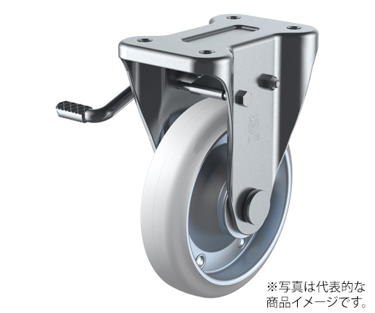 KB型キャスター 固定車プレート式（ストッパー付）