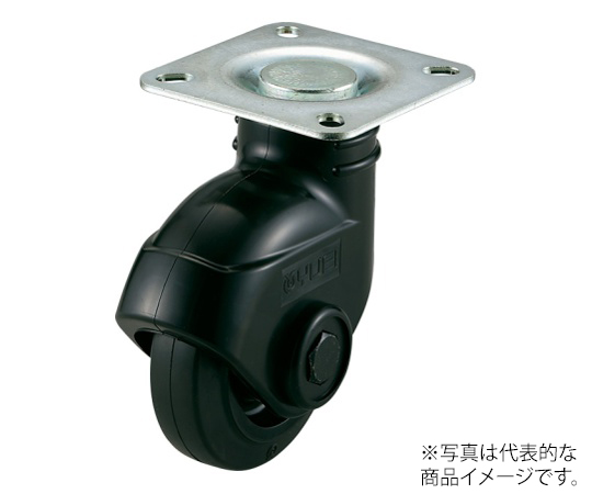 サイレンス PLJ型キャスター 自在車プレート式 径100mm ウレタン車輪（ナイロンホイル）