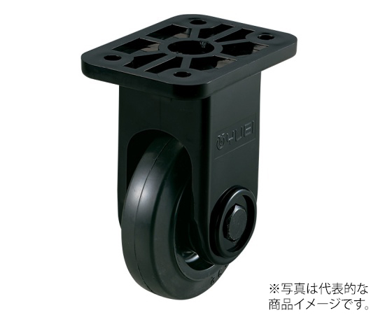 サイレンス PLK型キャスター 固定車プレート式 径130mm ウレタン車輪（ナイロンホイル）