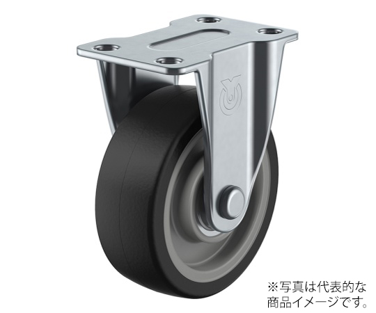 サイレンス型キャスター 固定車プレート式