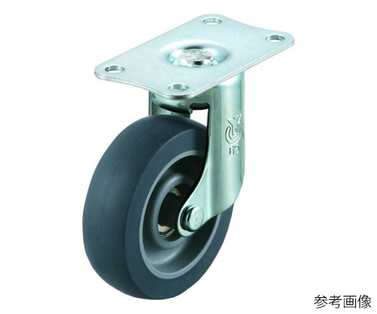 62-9798-89 サイレンス型キャスター 自在車プレート式 EF-65ELSB