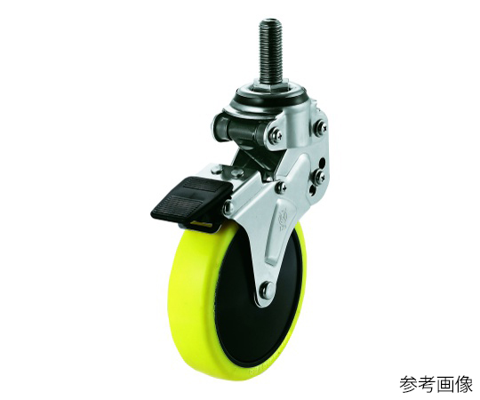 緩衝器付キャスターポルテ NPT型 自在車ねじ込み式（ストッパー付）