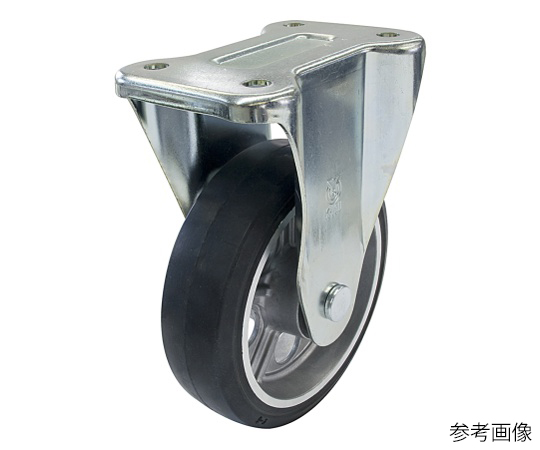 PMR型キャスター 固定車プレート式 径150mm ゴム車輪（アルミホイル）