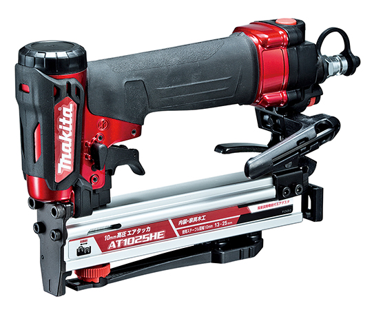 高圧エアタッカ　（赤）　ステープル幅10mm