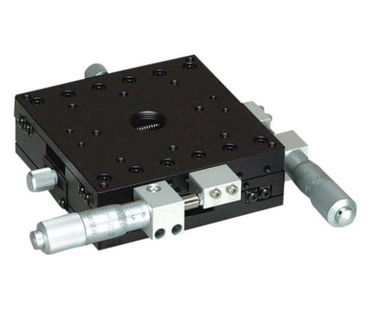 X・Y軸スリムステージ　V溝・クロスローラー・軽量（90×90）