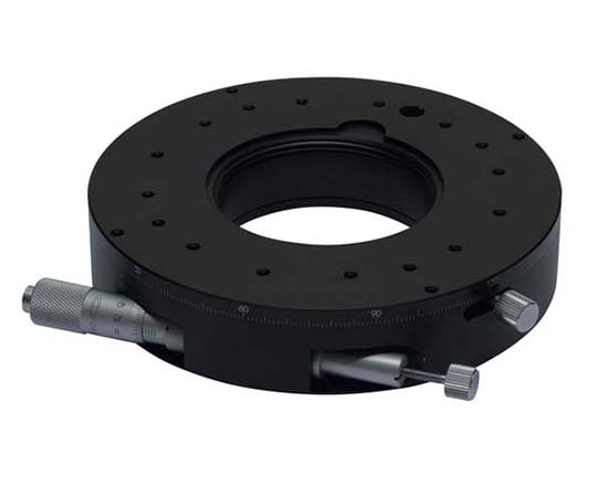 透過型微動回転ステージ（Φ150）　逆マイクロ