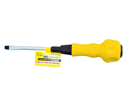 貫通型ソフトグリップドライバー　（-）1.3×6.3×100