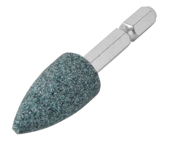 六角軸付砲弾型砥石　16×32mm　非鉄用